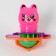 A top with a “cat” mechanism, mix