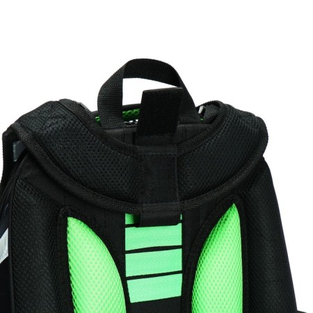 School backpack 38 x 30 x 16 cm, ergonomic back, Stavia "cyber", black-8