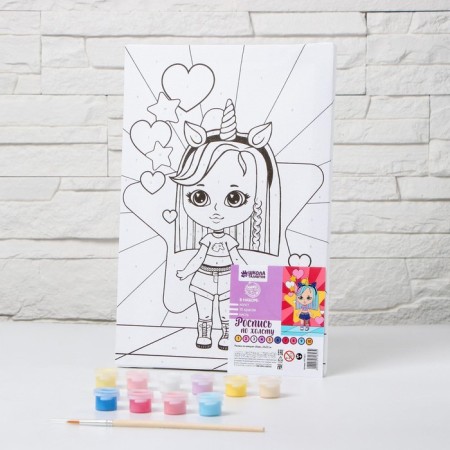 Picture on numbers for children "Lily", 20 x 30 cm-2