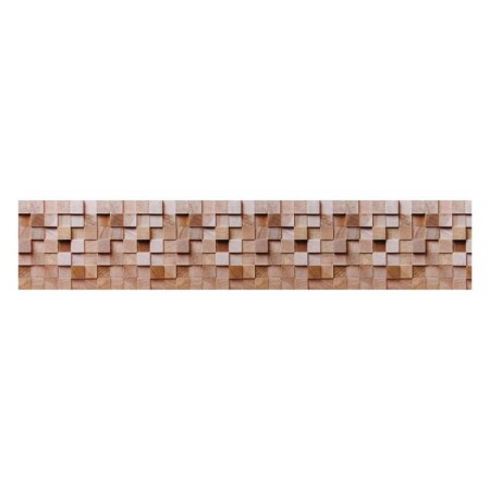 Kitchen apron PVC "Wooden Cube 214" 3000x600 mm
