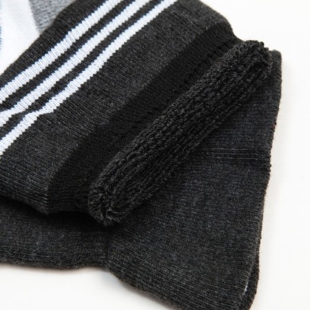 Women's terry socks "stripes", gray color, size 23-25-3