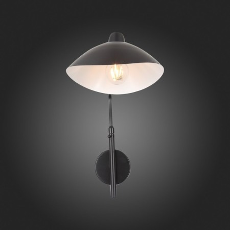Sconces st. SL305.401.01. SPRUZZO. 1x60 watts, e27, 18x40 cm, black color-7