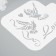 A set of plastic stencils "Wedding", 3 pcs