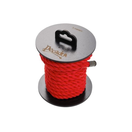 Shibari rope Pecado BDSM, on a coil, cotton, red, 5 m-1