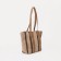 Zipper bag with zipper, brown color