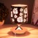 Aroma lace with backlight "Flowers" E14 40W +RGB black 12x12x22.5 cm