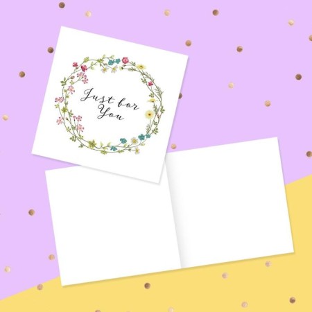 Postcard —Min Just for You, Flower Venochka, 7 × 7 cm-1