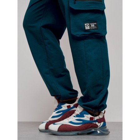 Sports male pants, size 52, blue color-14