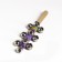 A toy with bells "Bright Melody", Purple color, 19 × 5 cm
