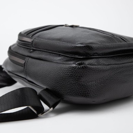 Sling bag, artificial leather, black color-2