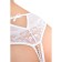 Erotic panties with pearl thread Erolata Joan, White (50-52)