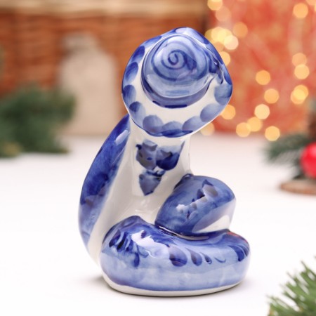 Souvenir "Snake", No. 3, Gzhel, 11 cm-2