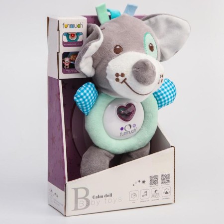 Toy - lamp, developing, musical "dog", 21 cm.