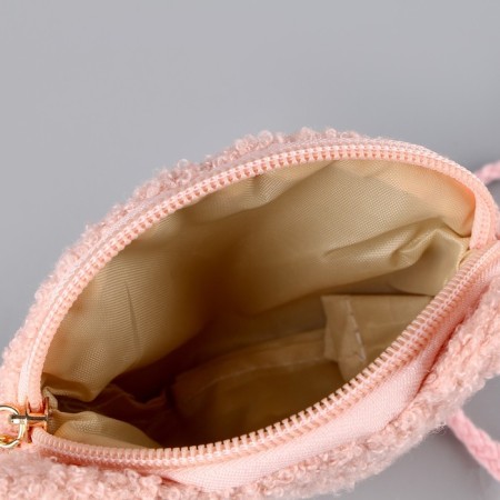 Soft children's bag "kitten", 15*13 cm, pink color-5