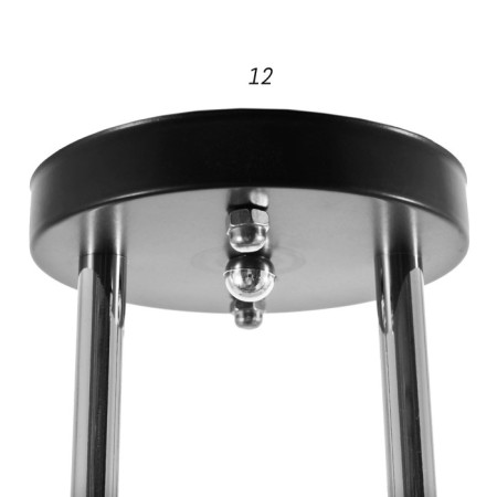 Chandelier 2002/2 E27 60W black+chrome 44x26x25 cm Bayerlux-4
