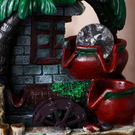 Fountain "Palma at the house" 18x14x26 cm (with backlight)-1