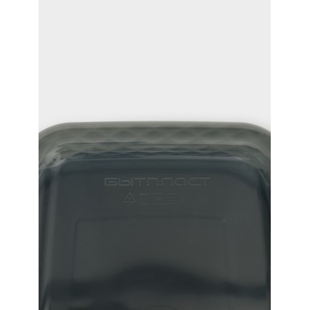 Container for freezing and storage of products "Crystal", 1.3 l, 18 × 12.5 × 8 cm, black color black-5