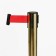 Fencing stand, with exhaust ribbon-180 cm red, height-80 cm, diameter 6 cm, floor diameter-32 cm