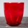 Flower pot with pallet No. 4, alabaster, ruby, 2 l