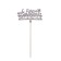 Topper for a cake is wooden to "relatives", color, mix