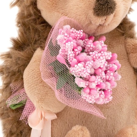 Soft toy "Hedgehog Kolunchik: Pink Dreams", 15 cm-3
