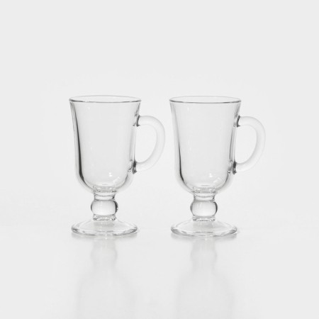 A set of glass mugs “TIME TIME. Mulled wine ", 210 ml, 2 pcs