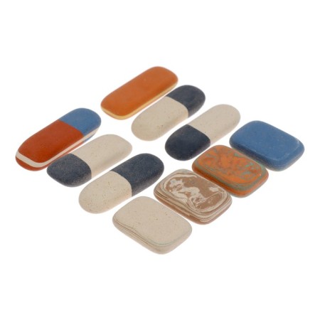 A set of erasers 9 pieces Koh-I-Noor, oval, mix-1