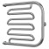 Terminus water heated towel rail "Foxtrot-liana Aisi", 500x600 mm, chrome