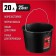 Bucket Building Zubble 06093-20_z03, plastic, 20 liters