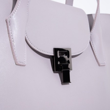 Bag Female Tout with zipper, lilac color-3
