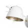 Bras "Firs" E27 40W white-gold 15x28x22 cm