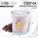 Candle in a glass of "Boss", coffee, height 6 cm
