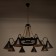 Chandelier 2737/8 E27 40W Black 88x88x60-100 cm