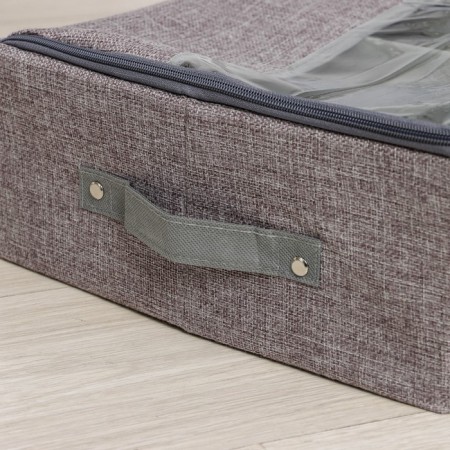 Shoe storage box "Ron", 58 × 30 × 15 cm, gray color-7