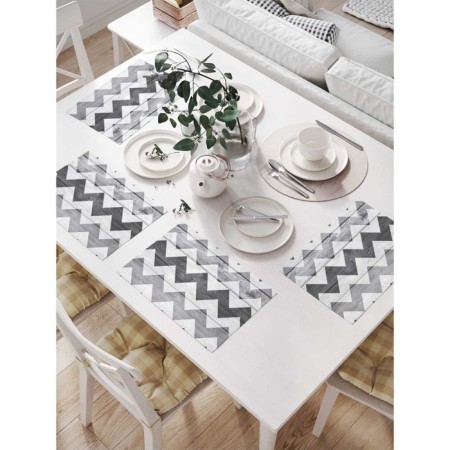 A set of napkins for setting the Table "Buddy Zigzag", rectangular, size 32x46 cm, 4 pcs