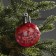 Christmas ball "Santa Claus" red, batteries, 1 LED, glow warm white