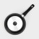The “Tradition” pan, d = 24 cm, a removable handle, anti -stick coating, black color