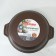 Frying, 3 l, d = 38 cm, h = 9 cm, glass cover, anti -stick coating, brown color