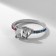 Rain Rainbow ring, color in silver, size 18