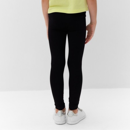 Leggings for girls, black color, height 128 cm-2