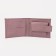 Women's wallet on the button, pink color