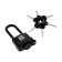 The castle of the hinged "Allur" VS1Ch-375PD, moisture-proof, long arrow, d = 8.5 mm, 6 keys