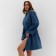 Women's bathrobe, col. Blue, rr 46-48, 100% polyester, 300 g/m2