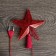 The LED top for the Christmas tree "Red" 15 cm, 10 LED, wire 2 meters, 220 V, glow red glow