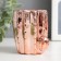 Ceramics candlestick per 1 Cactus candle D-4 cm gold 7.5x7.5x6.8 cm