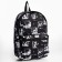 Backpack School Textile "Anime", 42x14x28 cm, black color
