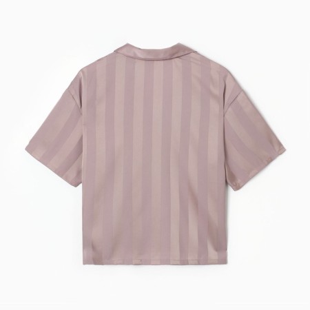 Female pajamas (shirt and shorts) kaftan "strip" size 44-46, pink-9