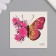 Tattoo on the body color "butterfly-rose" 6x6 cm