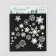 Stencil for creativity "Snowflakes", 15 x 15 cm, plastic