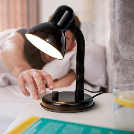 E27 desktop lamp, light regulatory (220V) black (203A) Risalux-9